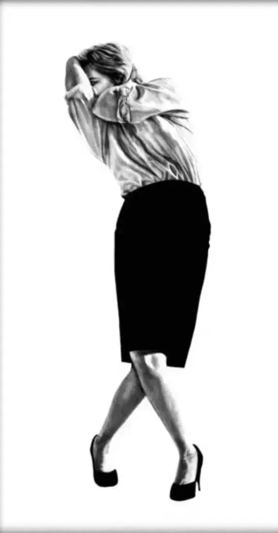 Robert Longo "Untitled": Robert Longo "Untitled" Measures 44 x 79 inches