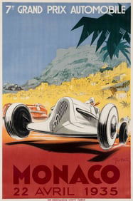 Monaco Grand Prix 1935 Poster
