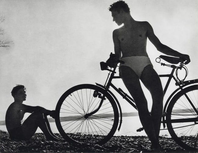 Herbert List "Ammersee, Germany 1950" Print: Herbert List "Ammersee, Germany 1950" print on high quality photo paper, mounted to cardstock. Measures 9x7.