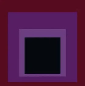 Josef Albers Homage to the Square "Purple" Offset Lithograph.