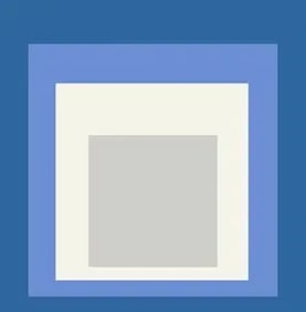 Josef Albers Homage to the Square "Blue" Offset Lithograph.