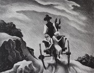 Thomas Hart Benton - Going Home, Print