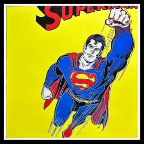 ANDY WARHOL "SUPERMAN" Trial Proof Screenprint-Diamond Dust