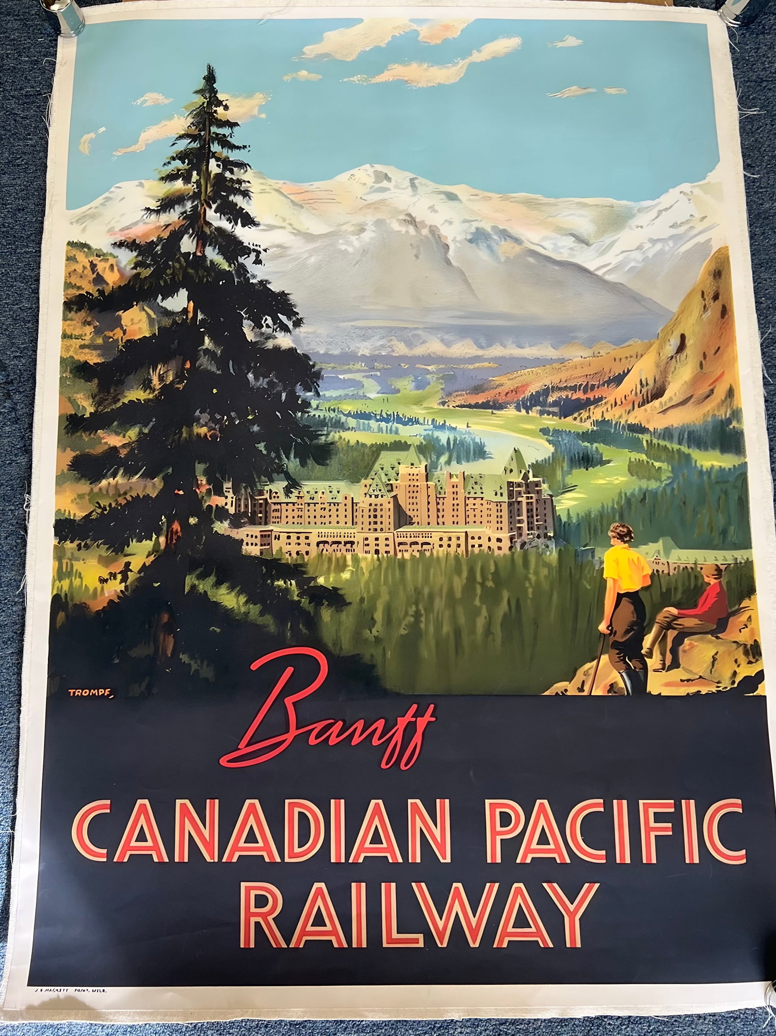 Banff- Canadian Pacific Railway Travel Poster (1 of 2)