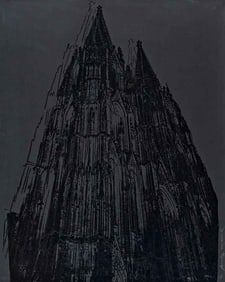 Andy Warhol Cologne Cathedral Print (Black)