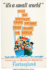 "Fantasyland/Disneyland" Its a Small World Park Entrance Poster
