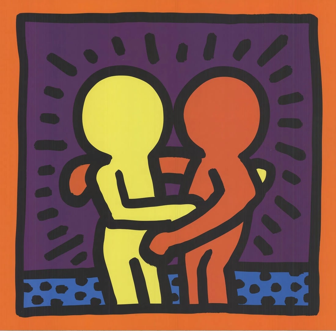 Keith Haring, Best Buddies, 2010 Offset Lithograph (1 of 1)