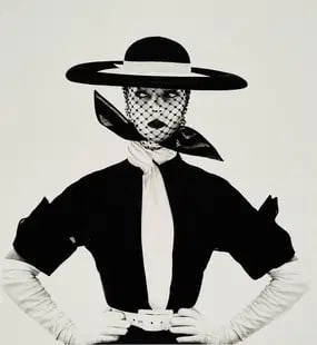Irving Penn (Vogue Cover, New York, 1950) Photo Print.: Irving Penn (Vogue Cover, New York, 1950) Photo Print, Measures: 14 3/4 x 15 inches, printed later.