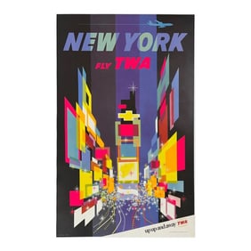 New York TWA Travel Poster