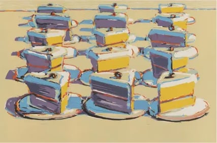 Wayne Thiebaud "Boston Cremes, 1970" Print.