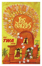 TWA Los Angelos Travel Poster