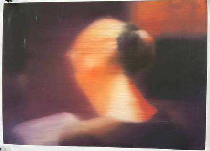Gerhard Richter "Lesende" Print: Lesende, 1994 print on archival paper. Unkown printing date. Measures 31x22.5 inches.