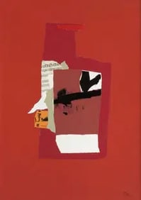 Robert Motherwell "Untitled" Plate Marked Print.