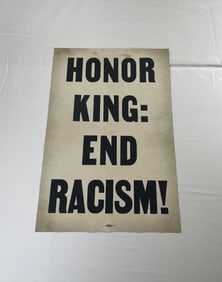 MLK JR "Honor King: End Racism" Poster