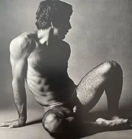 Ken Haak "Male Nude, Sitting" Print