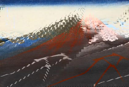 Katsushika Hokusai - Sanka Hakuu, Print.