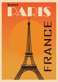 Paris, France Travel Poster