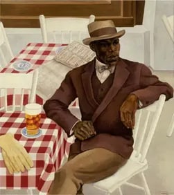 Nola Hatterman "Louis Richard Drenthe, On the Terrace, 1930" Print.