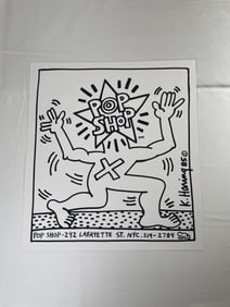 Keith Haring "Pop Shop" 292 Lafayette St Promotional Poster