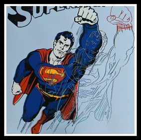 ANDY WARHOL "SUPERMAN" Trial Proof Screenprint-Diamond Dust