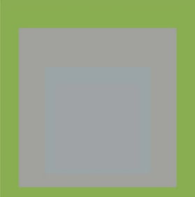 Josef Albers "Green, Gray" Offset Lithograph