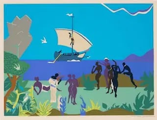 ROMARE BEARDEN PRINT.