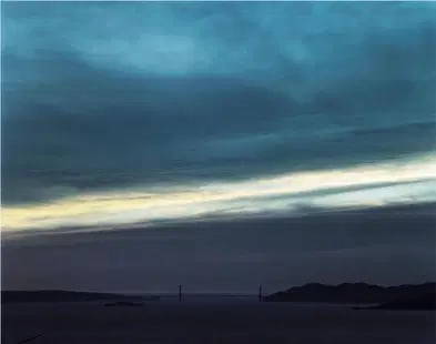 Richard Misrach "Golden Gate Bridge, 1998" Print.: Richard Misrach "Golden Gate Bridge, 1998" Print, Measures 40 x 31.50 inches.