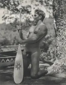 Bruce Weber "John at the Campground on Bear Pond" Photo Print.
