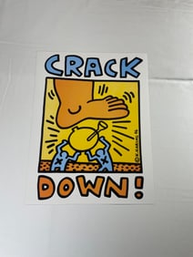 Keith Haring "Crack Down" Offset Lithograph