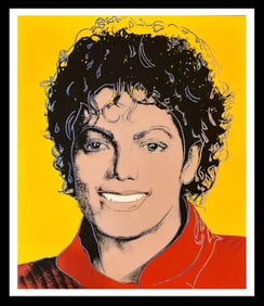 ANDY WARHOL- "MICHAEL JACKSON"- Trial - Screenprint- diamond dust