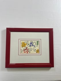 Keith Haring "Untitled" Print, Framed
