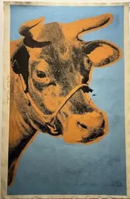 ANDY WARHOL (Cow) Wallpaper Poster.