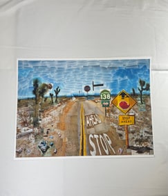 David Hockney 2017 Highway Exhibition  Art Poster