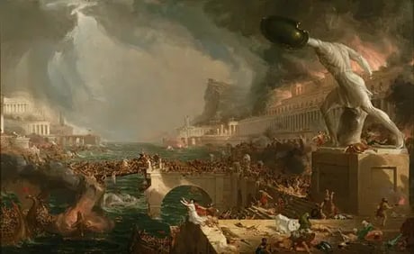 Thomas Cole "The Course of Empire, 1836" Print.