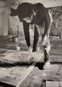 Jean Michel Basquiat - Basquiat Painting