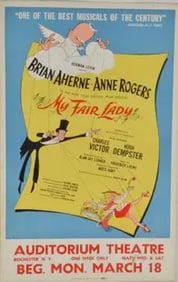 My Fair Lady Broadway Poster