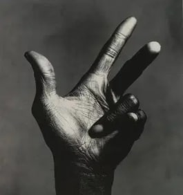 Irving Penn "The Hands of Miles Davis, NY, 1986" Print.