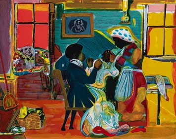 Romare Bearden - Quitting Time, 1979