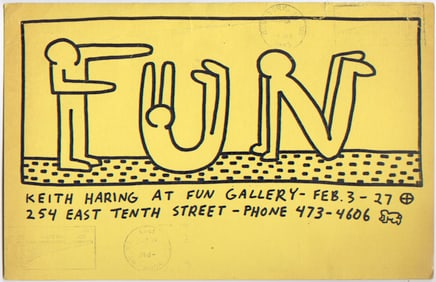 Keith Haring Fun Gallery 1983 Poster