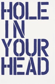 Christopher Wool - Hole in the Head, Print