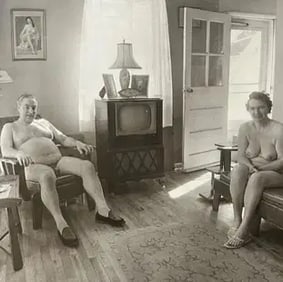 Diane Arbus "Old & Naked" Print.