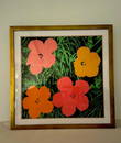 Andy Warhol Pencil Signed Flowers Offset Lithograph, after.