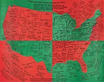 Faith Ringgold "United States of Attica, 1971" Print