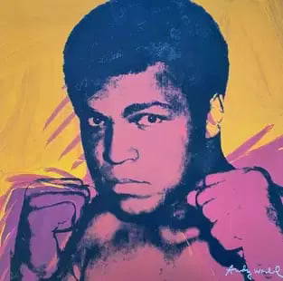 Andy Warhol - Muhammad Ali, Lithograph: Andy Warhol - Muhammad Ali, Lithograph meaasures 24" x 24" Publication: Carnegie Museum of Art & The Andy Warhol Foundation for the visual arts.