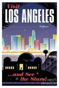 Los Angeles Travel Poster
