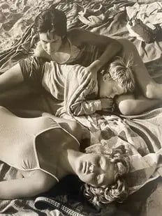 Jock Sturges "Block Island Evening, Block Island, Rhode Island, 1986" Print: Jock Sturges "Block Island Evening, Block Island, Rhode Island, 1986" Print, measures 6.5 x 8.5 inches, mounted