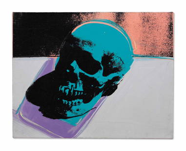 Andy Warhol "Skull, 1976" Print: Andy Warhol "Skull, 1976" print on high quality archival quality paper. Unknown Printing date, measures 19.25x15 inches.