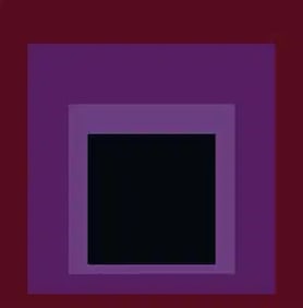 Josef Albers Homage to the Square "Purple" Offset Lithograph.