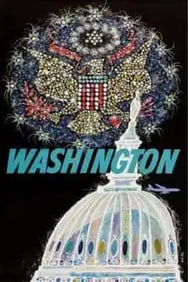 David Klein "Washington" TWA Travel Poster