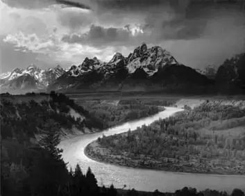 Ansel Adams " The Tetons and the Snake River, 1942 " Print